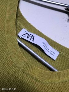 Zara Olive Knit Crop Top
