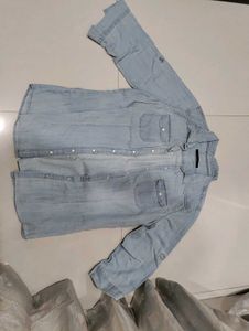 Women Western Denim Jacket Cum Shirt