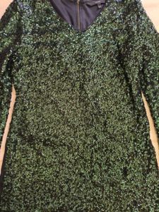 Sequin Long Sleeve Dress