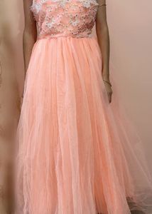 Elegant Peach Gown