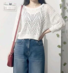 Crochet Knit Top