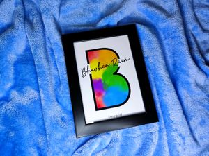 Alphabet Name Digital Art Frame (5x7in)
