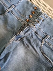 Denim High Waist Shorts