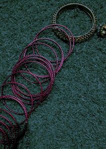 Stunning Red &amp; Gold Bangles Set
