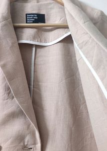 Peach Cream Cotton Summer Coat