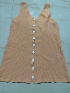 Button Front Tank Top