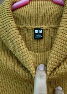UNIQLO Mustard High Neck