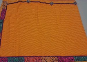 Mustard elegant saree