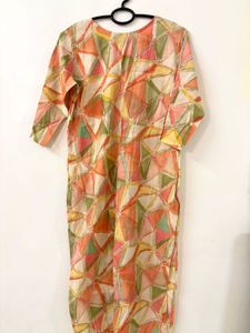 Perfect Office going Summery Kurta in Peach color