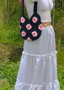 White  Maxi Skirt And Top