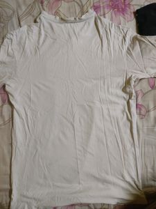 White Oversized Unisex Tshirt(Size-L)