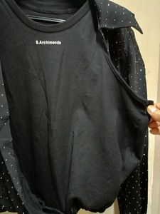 Stylish Black Patterned Jacket 10/10