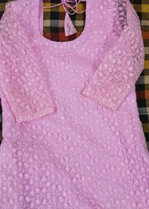 Lilac Floral Embroidered Blouse