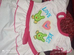 0-3 Months Baby Girl Night Suit