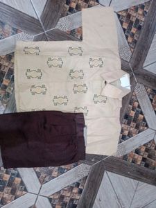 Boys Shirt With Shorts And Another Tshirt