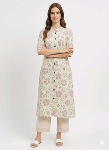 Floral Print Kurta