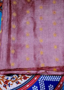 Elegant Lilac Silk Saree 2