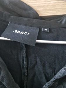Black Long Sleeve Button-Up