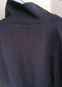 Charcoal High Neck Winter Sweatshirt for Men