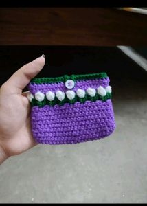 Crochet Tulip Pouch 🌷✨
