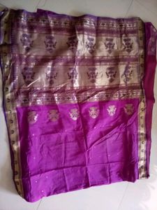 Elegant Purple &amp; Gold Sari