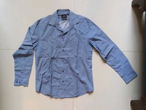 Blue Patterned Shirt