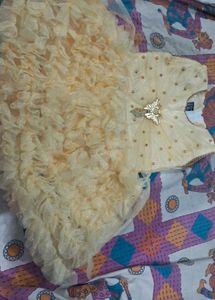 Cream Ruffle Dress