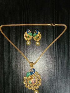 Peacock Necklace Set 🦚