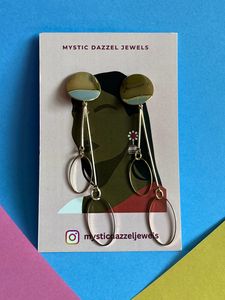Golden Water Drop Earrings
