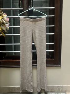 h&amp;m beachy Beige Flare Leg Pants