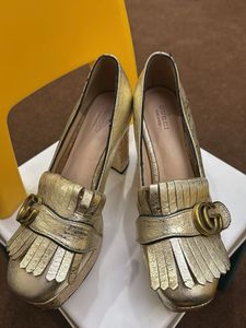 Gucci Gold Heels