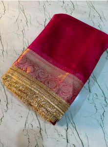 women banarasi tissue Saree(new saree)