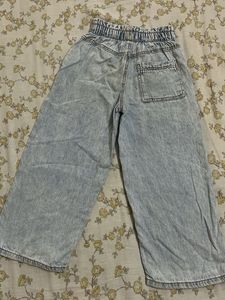Wide Leg Denim Pants