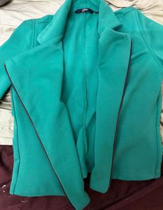 Green Crop blazer