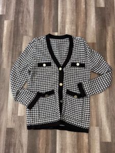 Houndstooth Cardigan