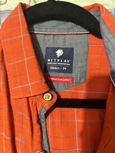 Orange Casual Shirt- Netplay