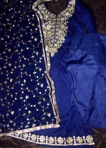 Beautiful Kurta Set With Gota Work
