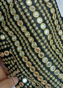 Original Mirror Work Black Party Blouse