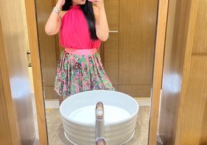 Pink Halter Neck Beautiful Top