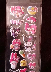 3 StickerSheet(Cute Kawaii , Car🚗, Butterfly 🦋)