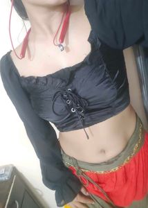 branded Chic Black Corset Style Top🎀🕸️