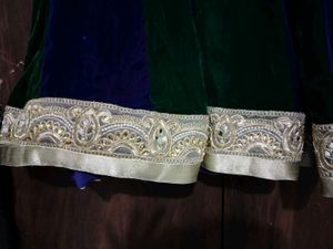 Velvet Anarkali Dress