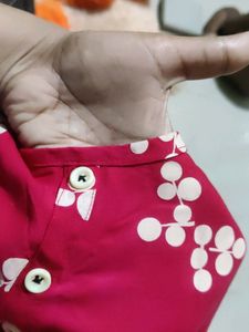 Red Daily Wear Kurta