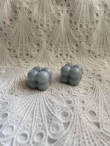 Blue Bubble Candle