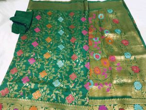 Green Saree