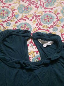 Teal Bell Sleeve Top