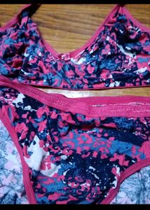 Floral Bra &amp; Panty Set