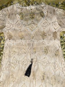 A See Through Flared Dress For Women
