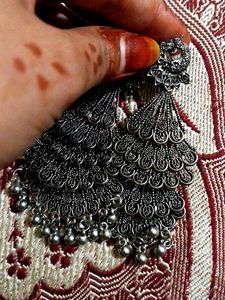 Peacock Jhumka Earrings
