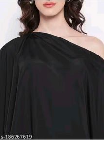 Women Co-ords Black Non stretch Jumpsuits set of 2